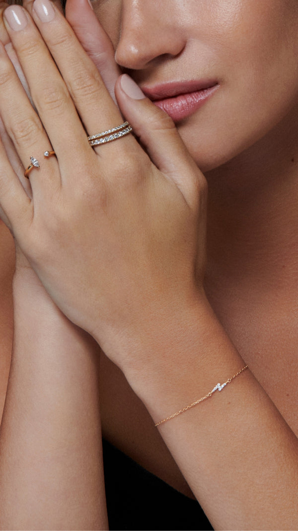 Donna Diamond Ring 18K Yellow Gold