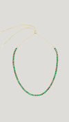 Cassidy Emerald Green Necklace Gold Vermeil
