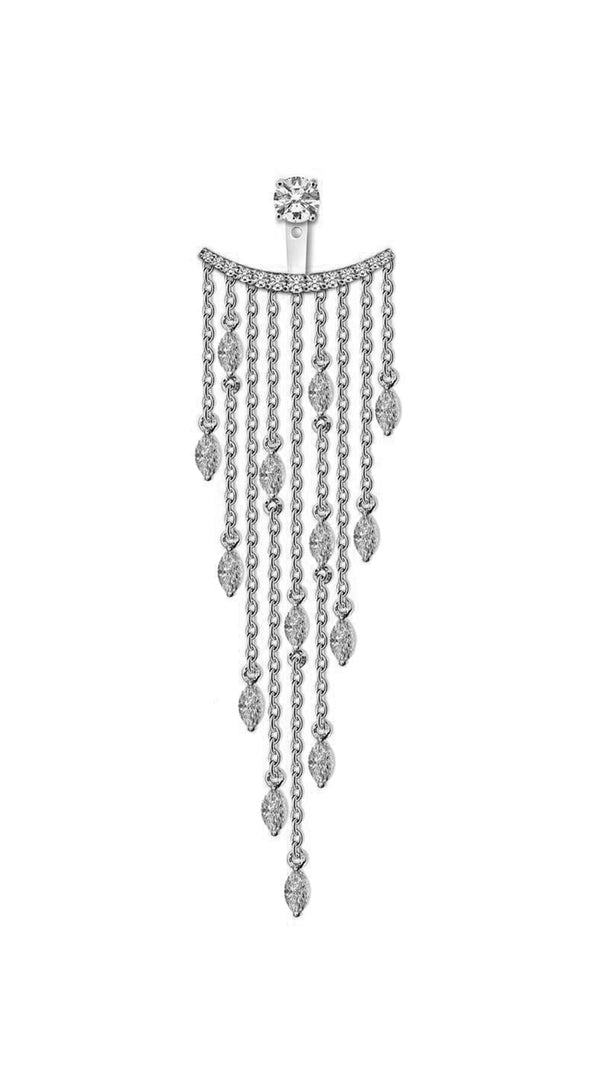 A-Lister Diamond Ear Jacket Earring 9K White Gold