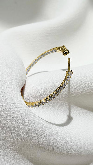 Amaia Medium Hoops 18K Gold Vermeil