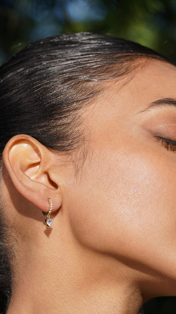 Amare Hoop Earrings Gold Vermeil