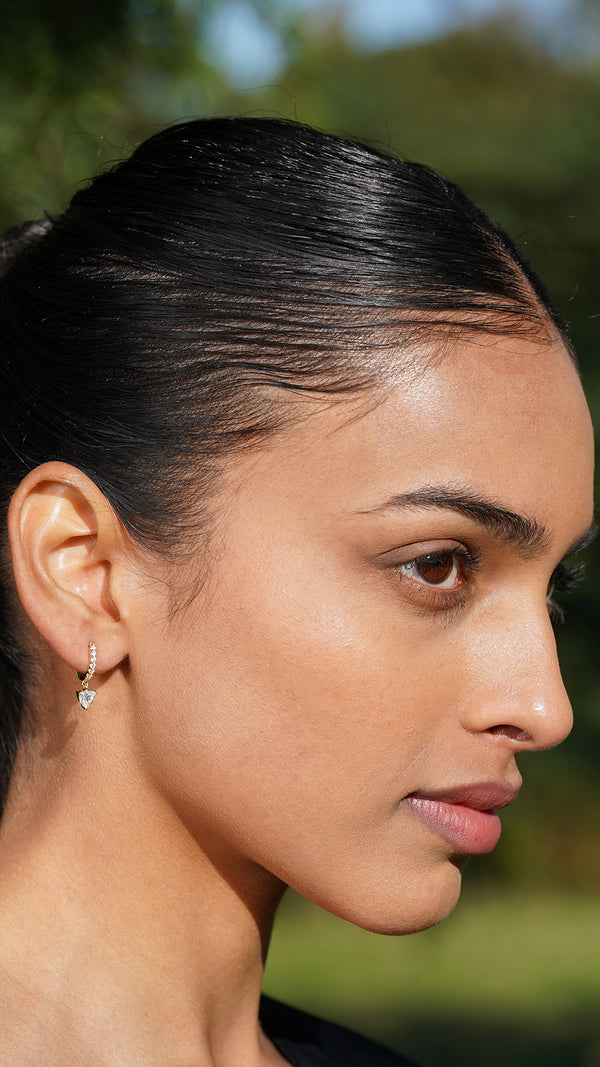 Amare Hoop Earrings Gold Vermeil