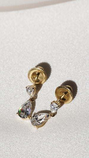 Baby Arabella Earrings Gold Vermeil