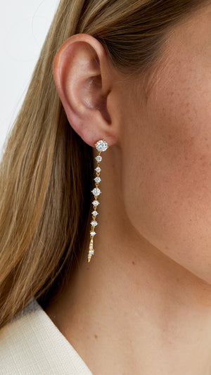 Baby Phoenix Slim Earrings Gold Vermeil