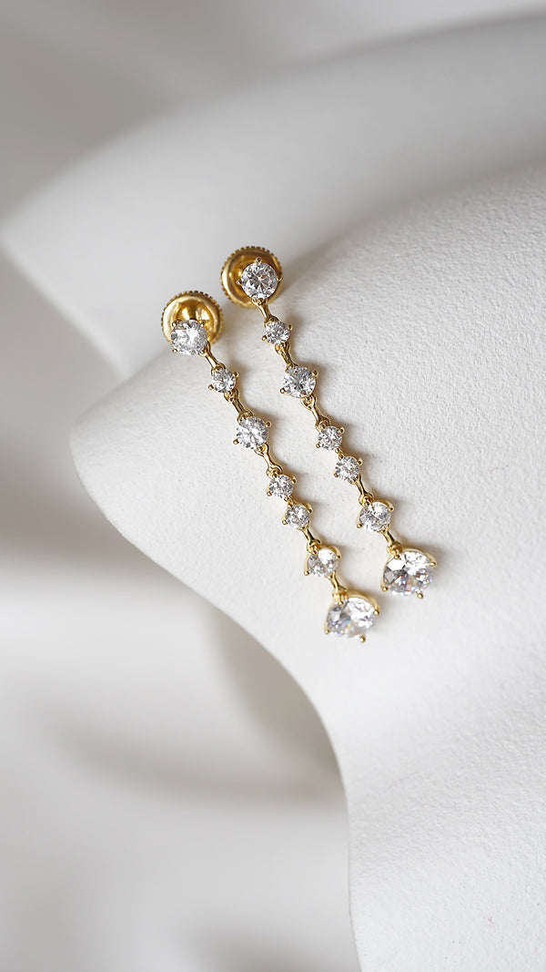 Audrey Baby Earrings Gold Vermeil