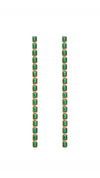 Cassidy Earrings Emerald 18K Gold Vermeil