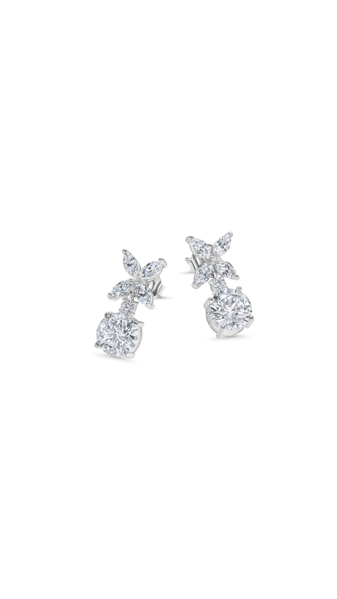 Jasmine Drop Earrings Sterling Silver
