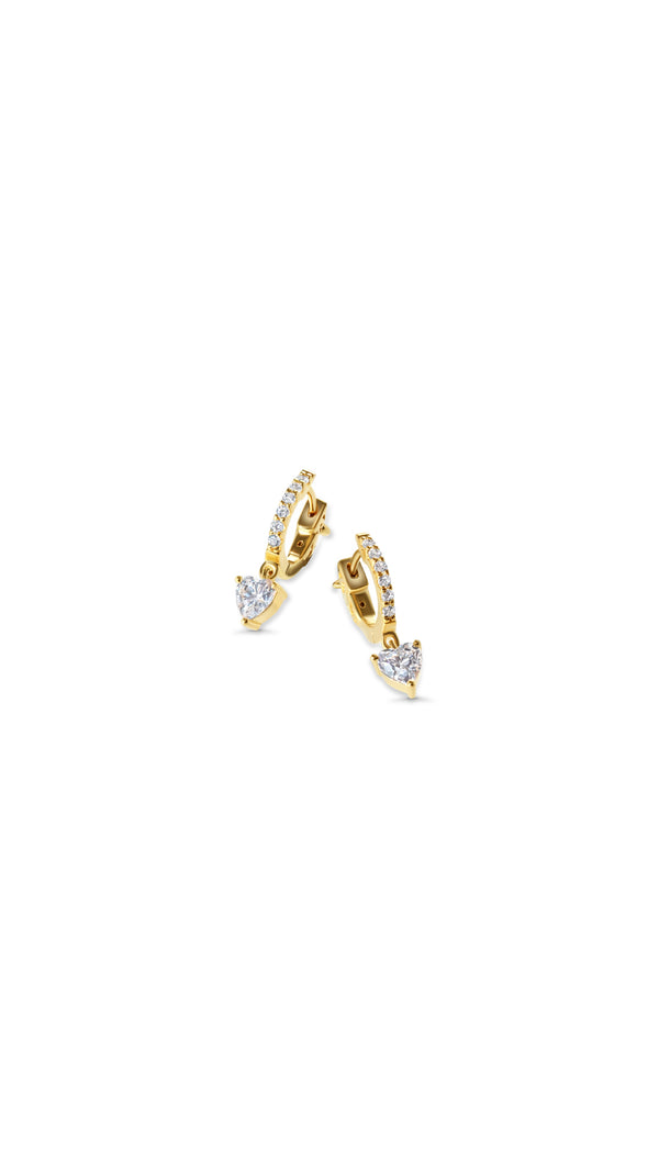 Amare Hoop Earrings Gold Vermeil