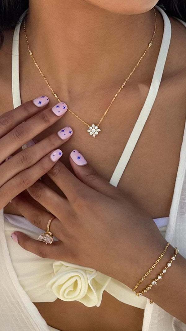 Camelia Necklace Gold Vermeil