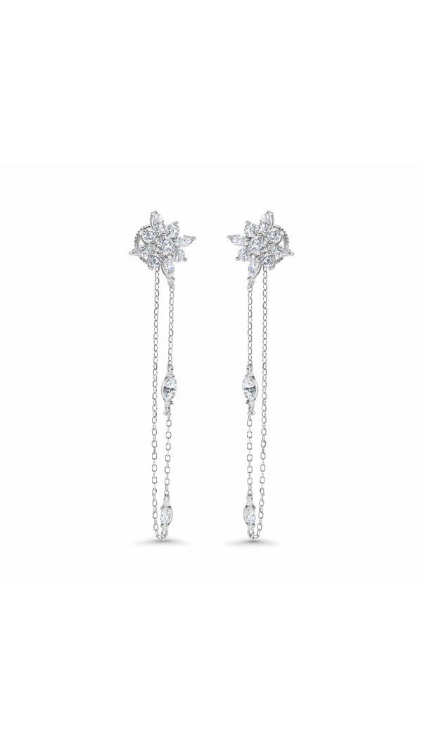Camelia Earrings Sterling Silver