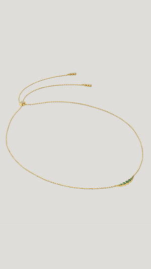 Carissa Emerald Necklace 18K Gold Vermeil