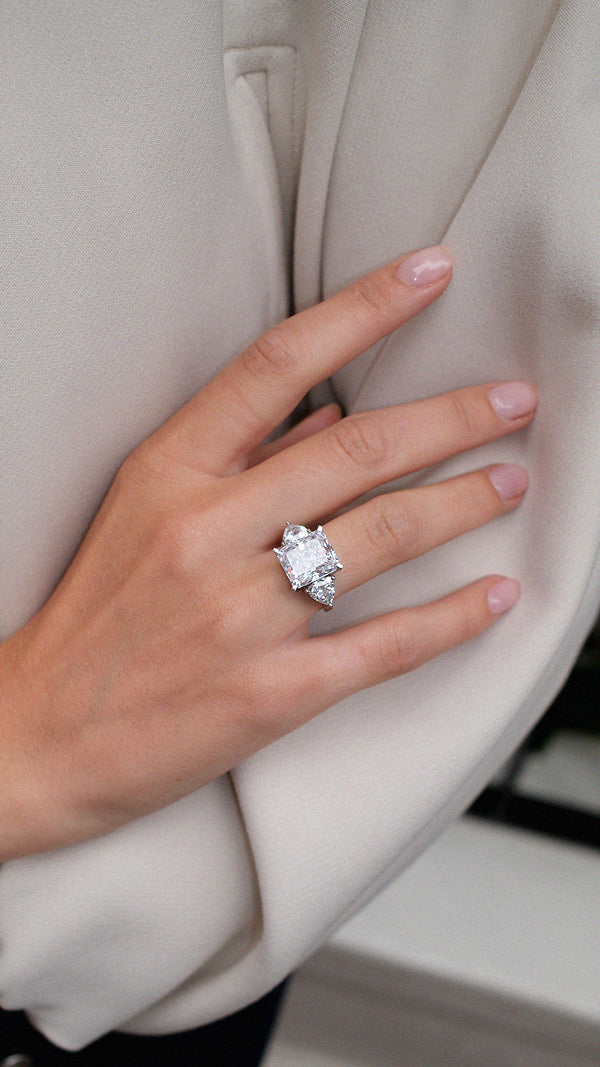 Chamania Radiant Solitaire Ring
