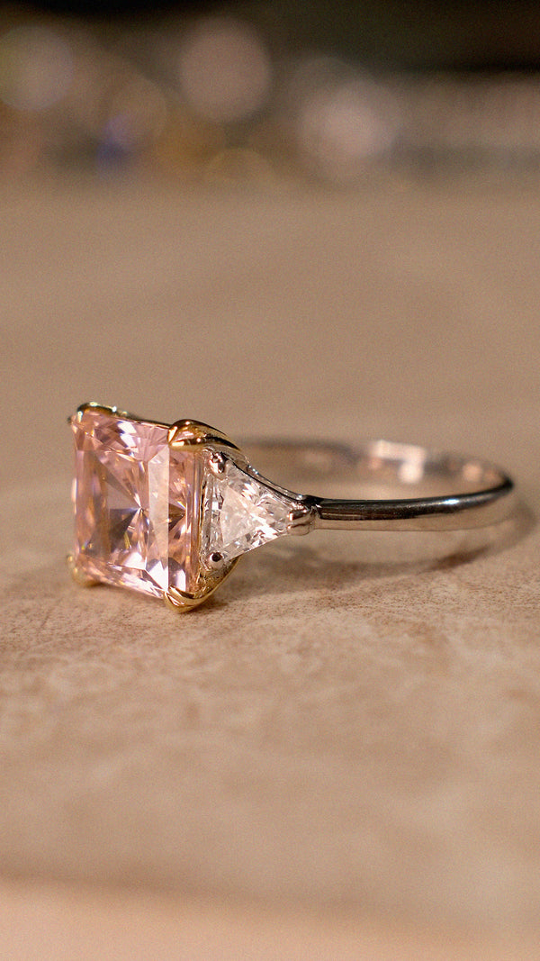 Chester Ring Fancy Pink Sterling Silver