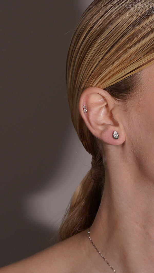 Zeta Stud Earrings Sterling Silver
