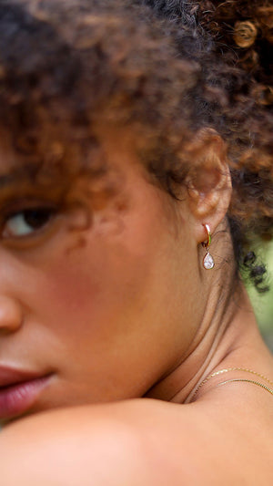 Danu Hoop Earrings Gold Vermeil