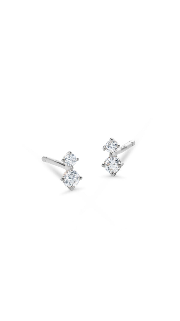 Dree classic sterling silver ladies stud earrings