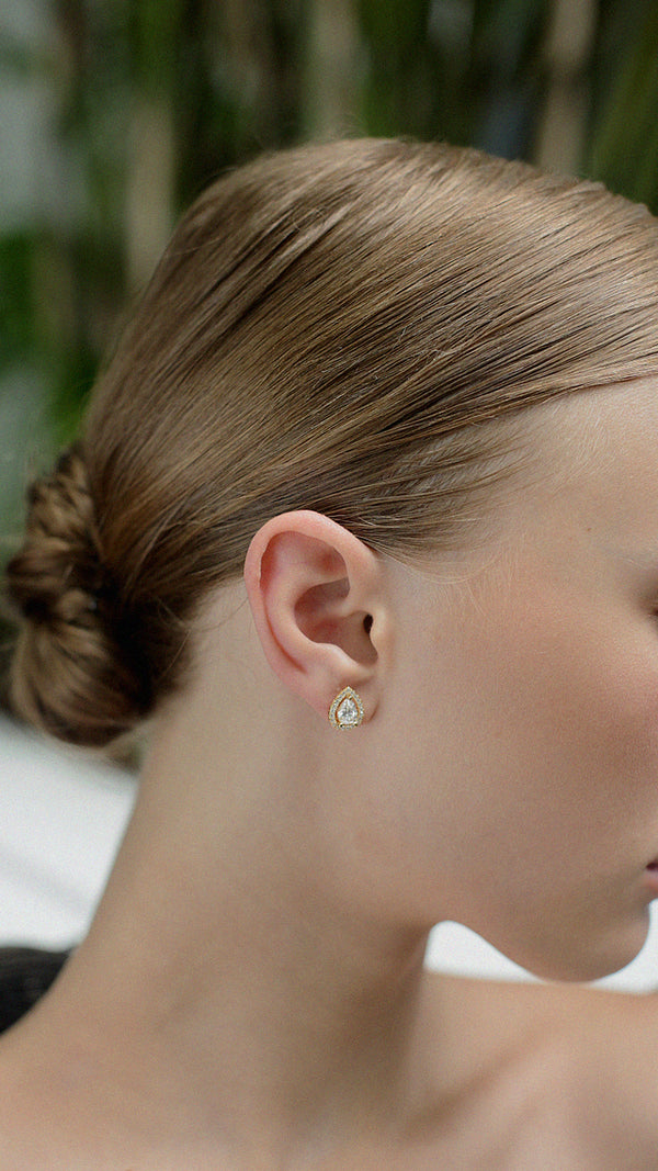 Emile Stud Earrings Gold Vermeil
