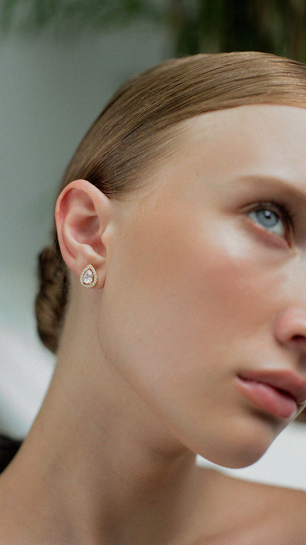 Emile Stud Earrings Gold Vermeil