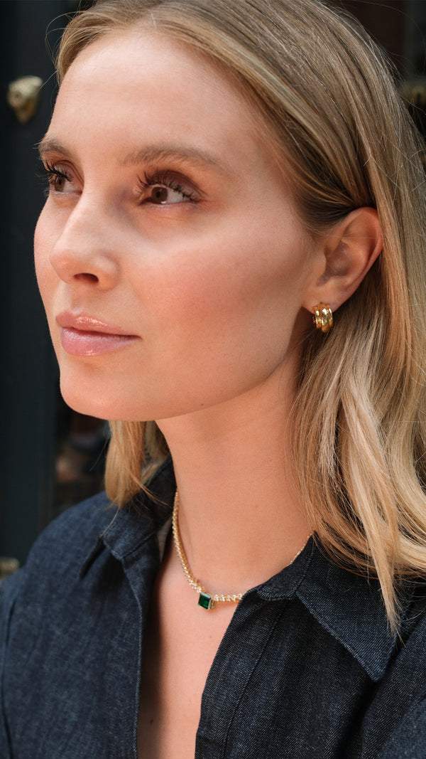 Ennis Hoop Earrings Gold Vermeil