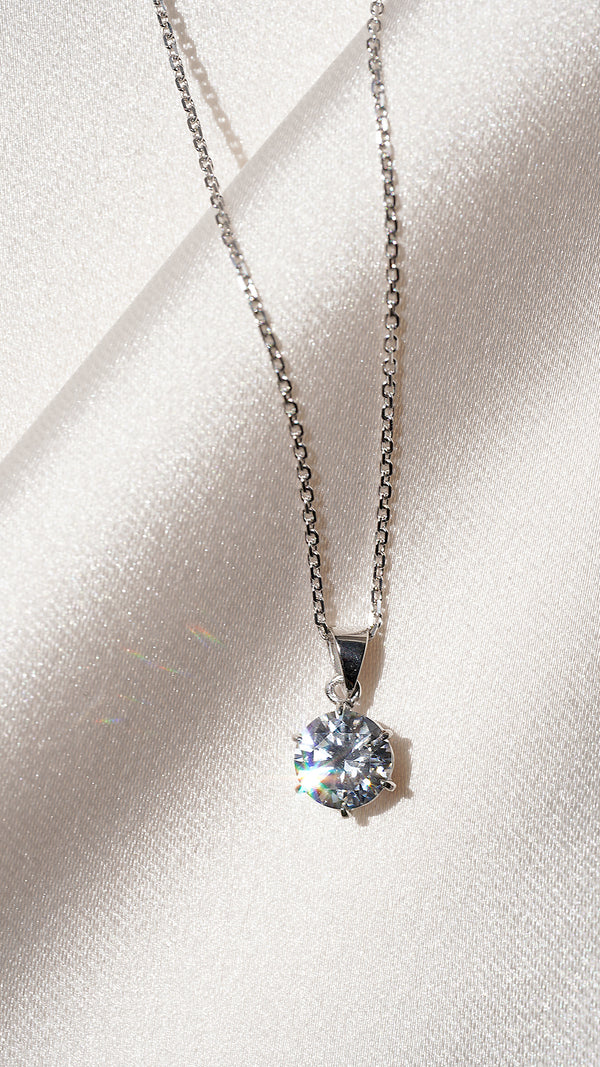 Fiona Pendant 9K White Gold