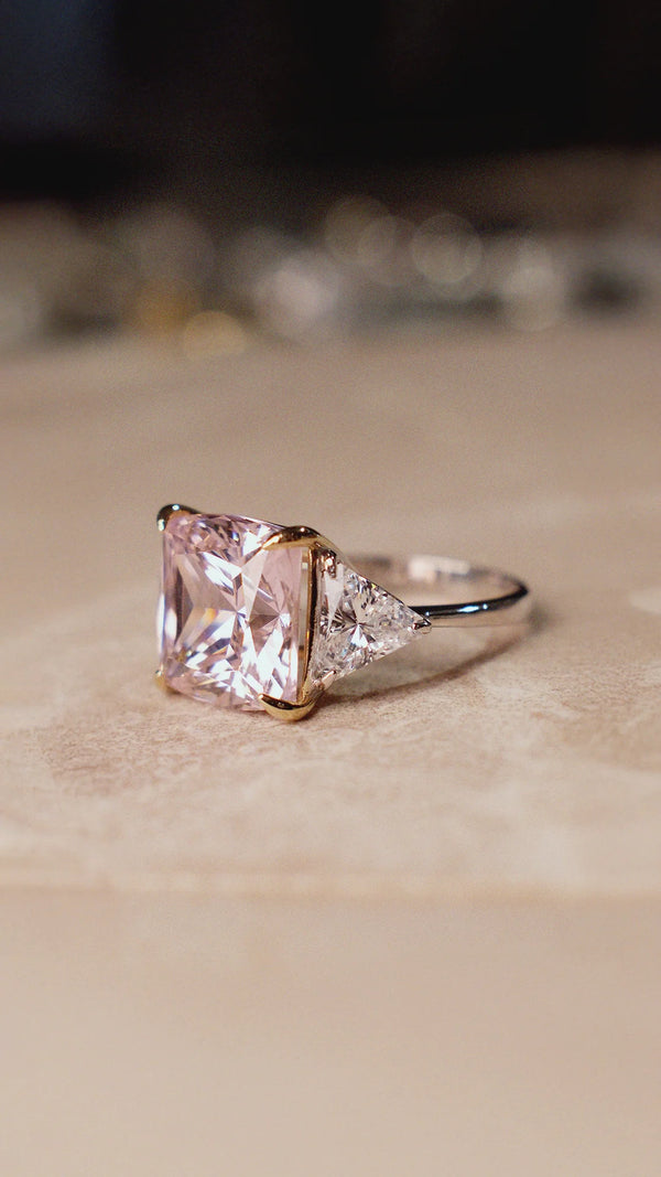 Gemma Ring Fancy Pink Sterling Silver
