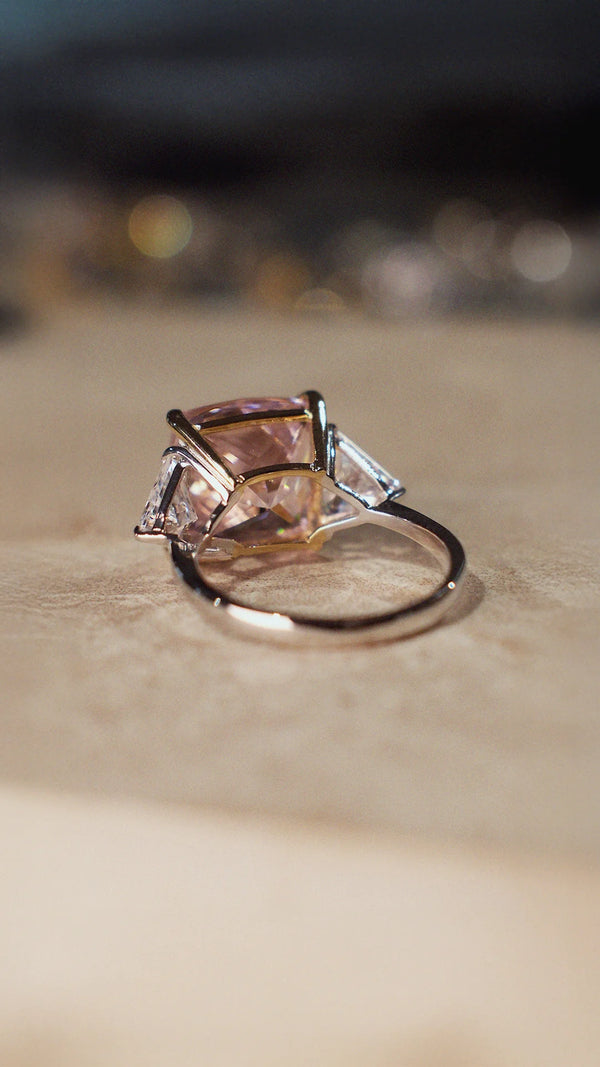 Gemma Ring Fancy Pink Sterling Silver