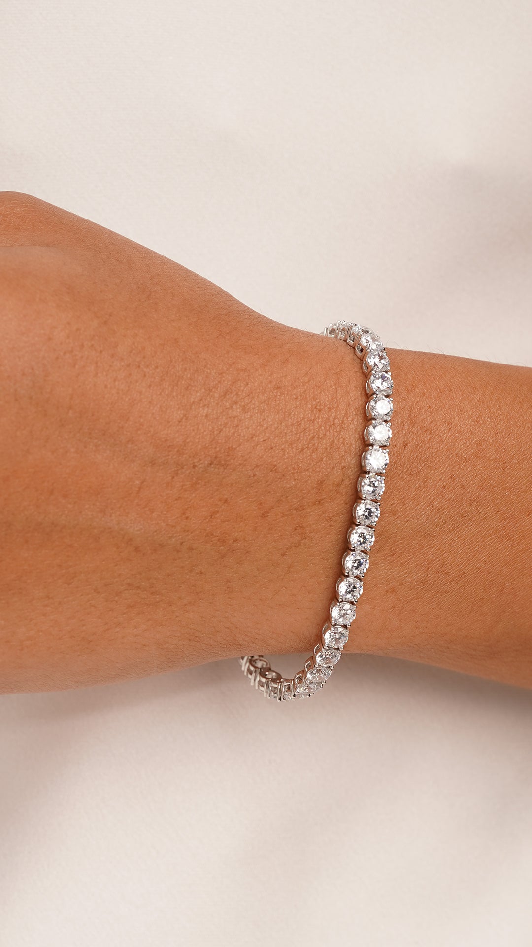 Hailey Tennis Bracelet Gold Vermeil