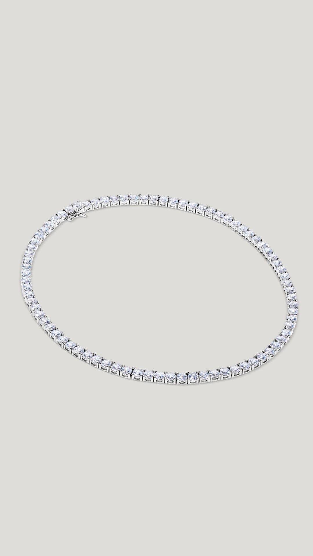 Jaden Line Necklace Sterling Silver