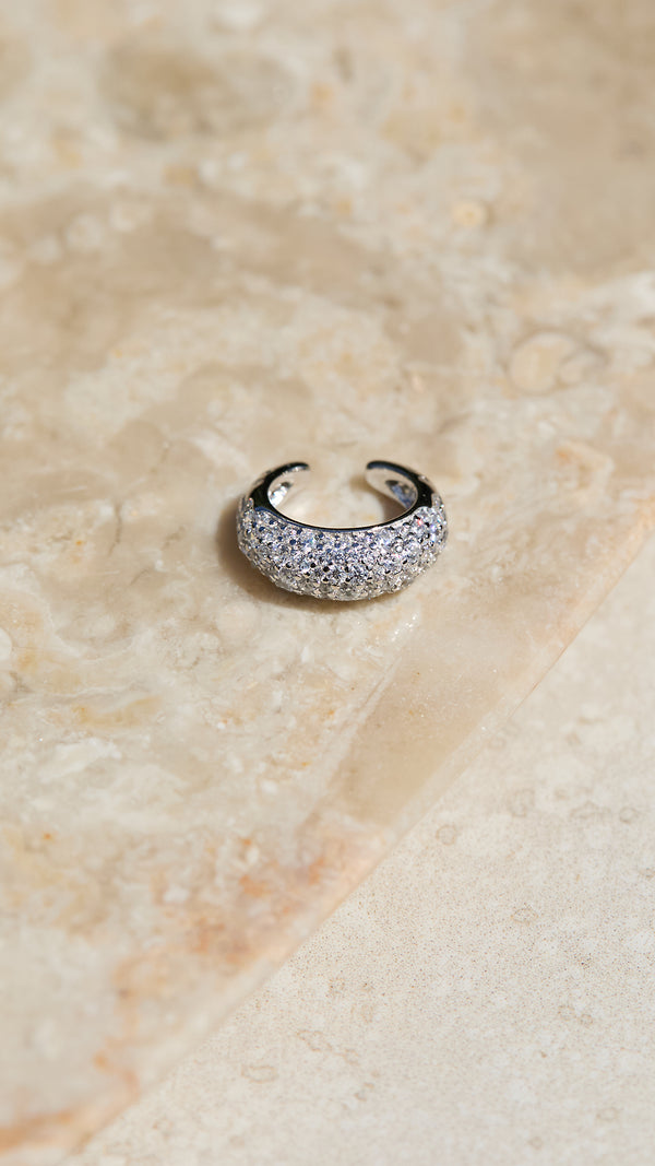 Hera Cuff Earring Pavé Sterling Silver