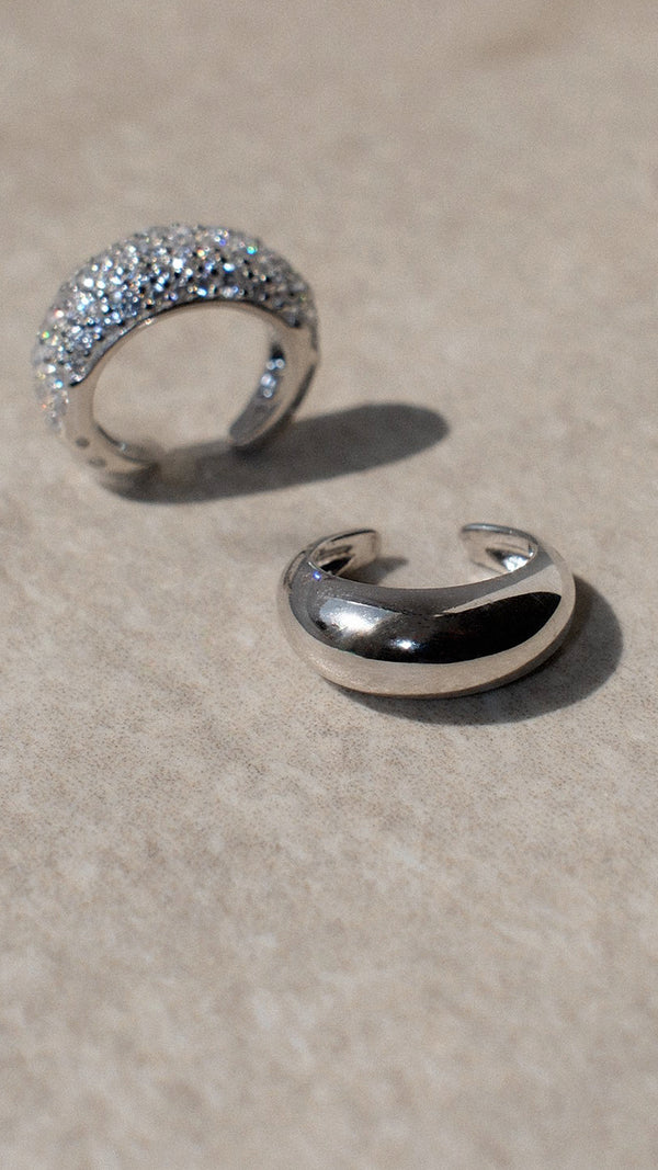 Hera Cuff Earring Pavé Sterling Silver