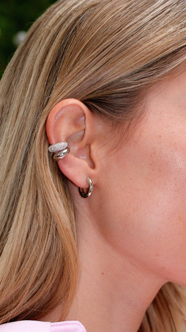Hera Cuff Earring Pavé Sterling Silver
