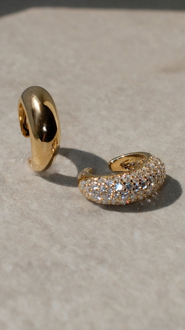 Hera Cuff Earring Pavé Gold Vermeil
