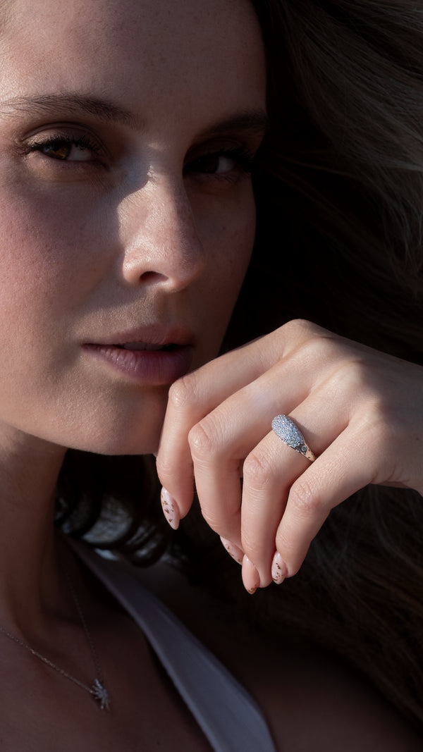 Hera Pavé Ring Sterling Silver