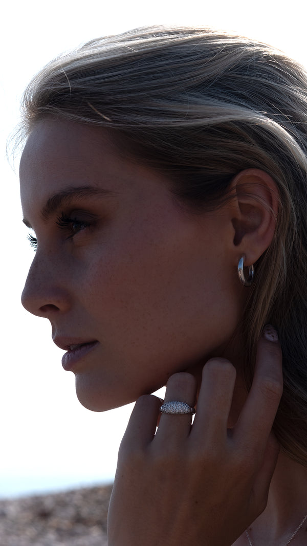 Hera Pavé Ring Sterling Silver
