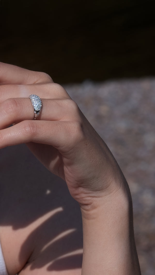 Hera Pavé Ring Sterling Silver