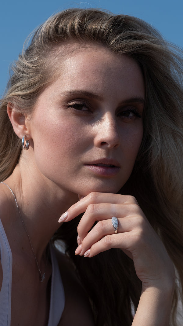 Hera Pavé Ring Sterling Silver
