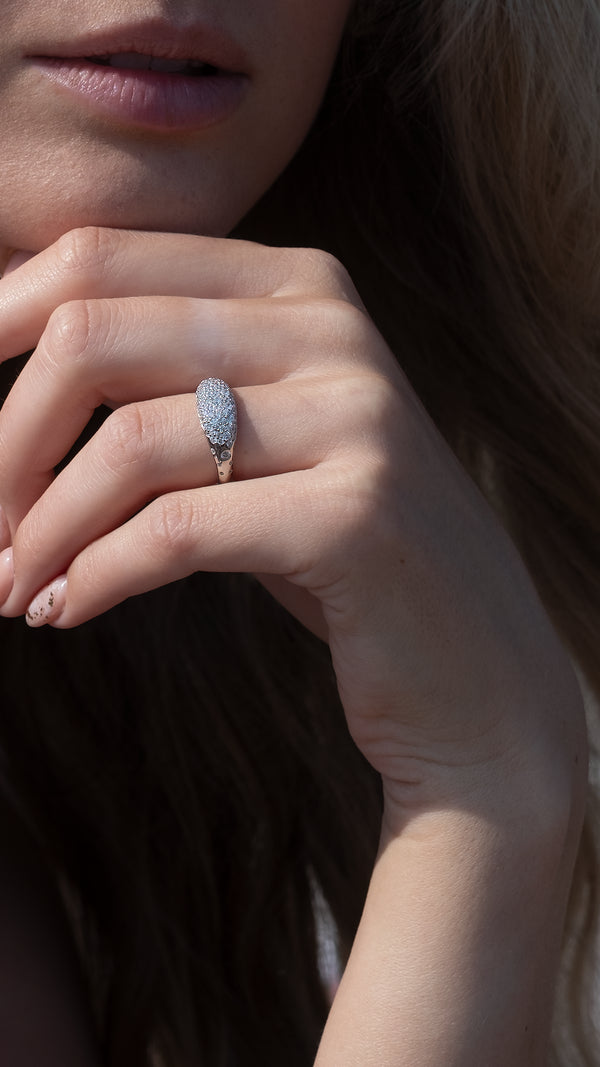 Hera Pavé Ring Sterling Silver