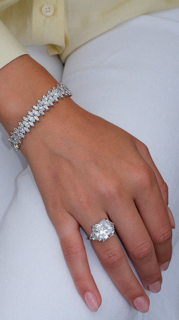 Jessica Ring 9K White Gold