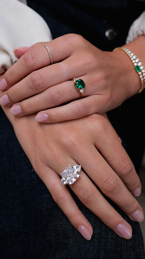 Chamania Radiant Solitaire Ring