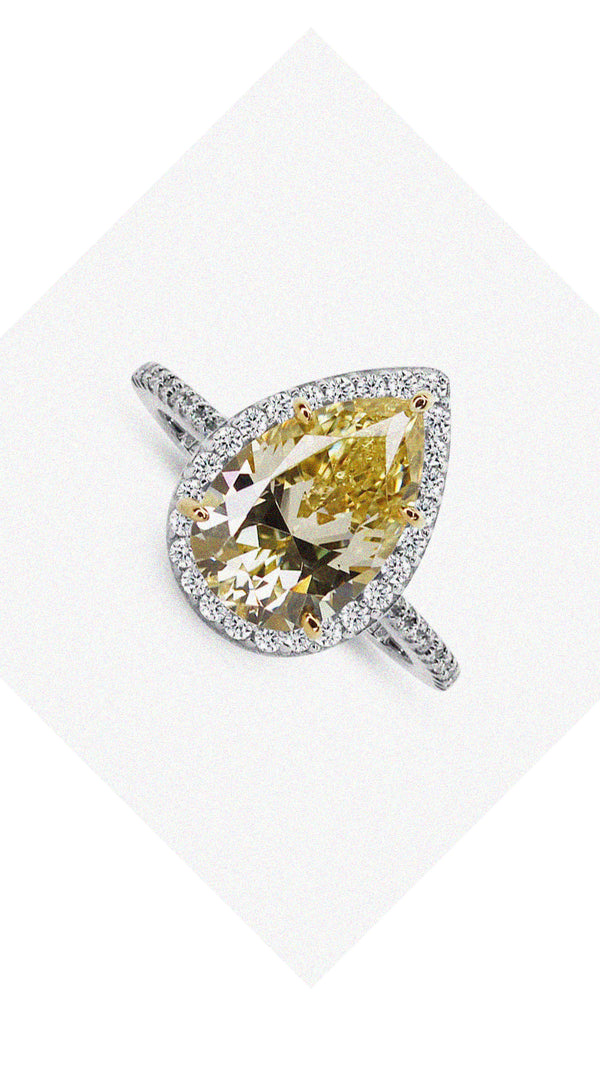 Luella Canary Ring Sterling Silver