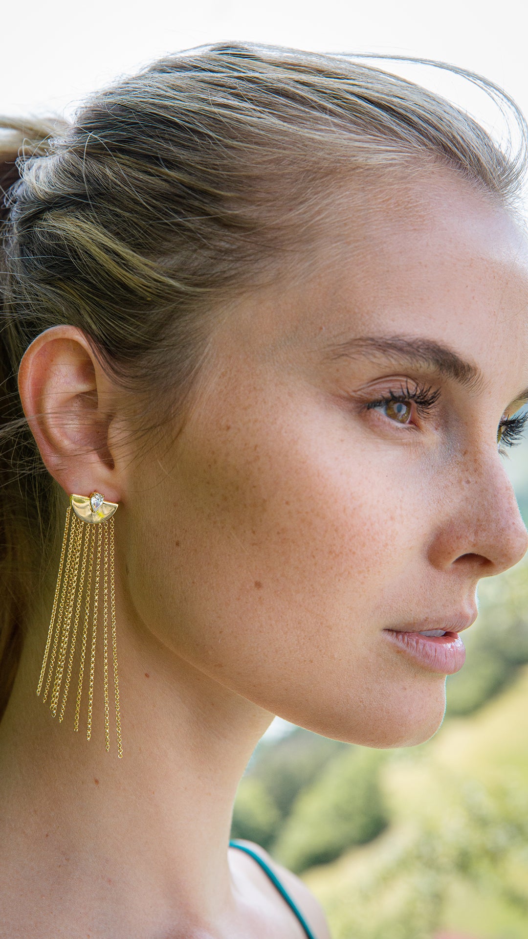 Maia Drop Earrings Gold Vermeil