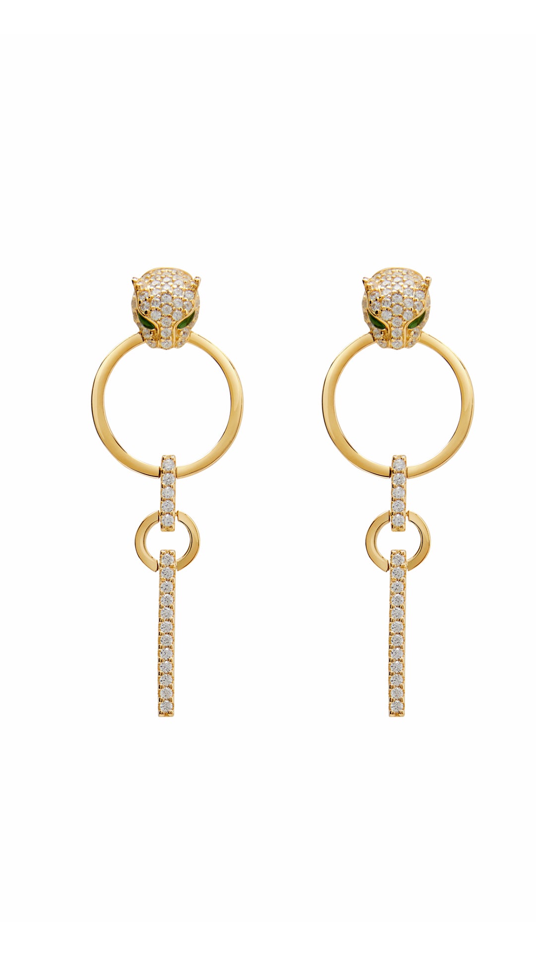 Maumau Drop Earrings Gold Vermeil