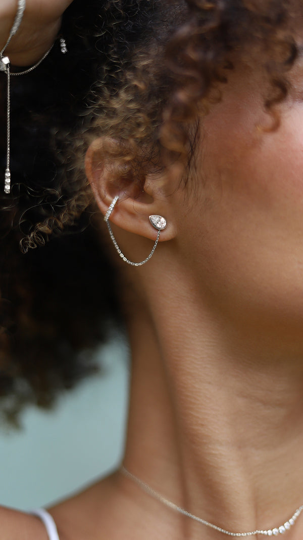 Mira Ear Cuff Extender Sterling Silver
