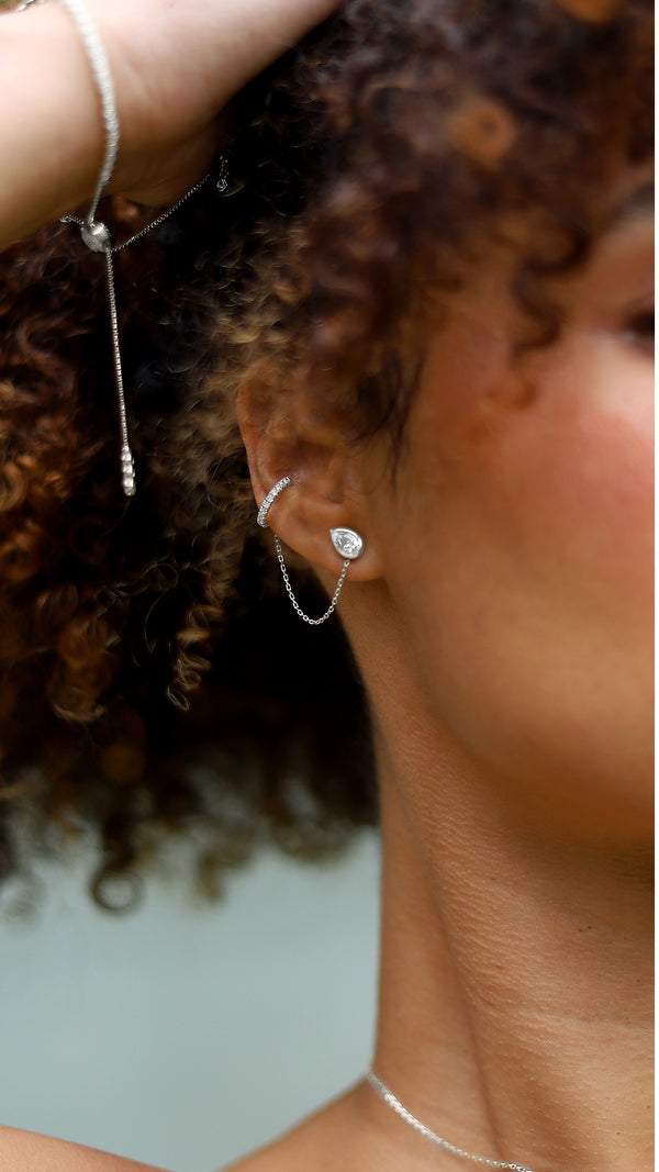Mira Ear Cuff Extender Sterling Silver
