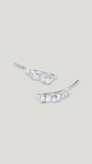 Toluda Ear Climber Sterling Silver