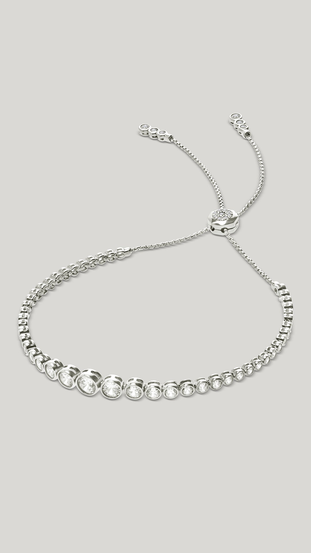 Quentin Bracelet White Gold Plated