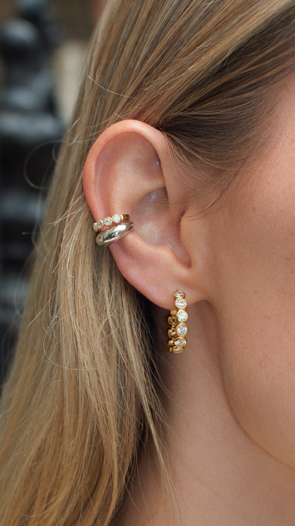 Hera Cuff Earring Nude Sterling Silver