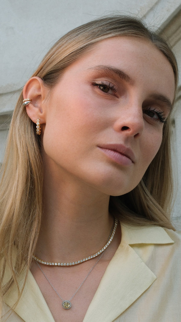 Hera Cuff Earring Nude Sterling Silver