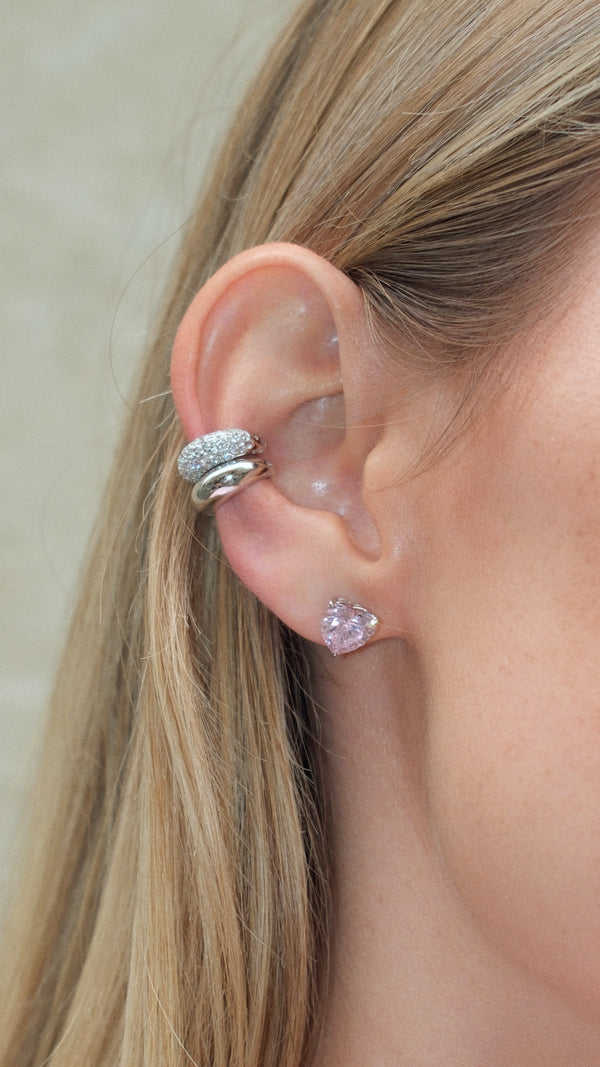 Hera Cuff Earring Pavé Sterling Silver
