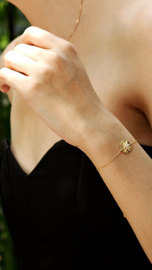Classic gold bracelet for women with a sleek, minimal style
